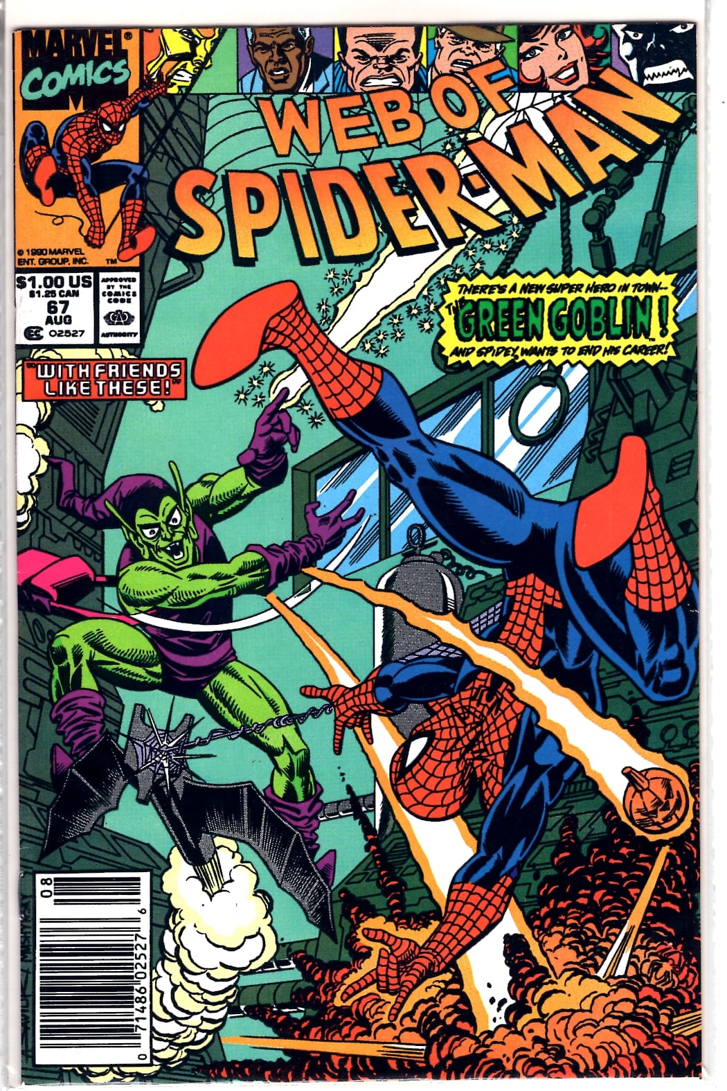 Marvel Comics Web of Spider-Man #67 [FN]