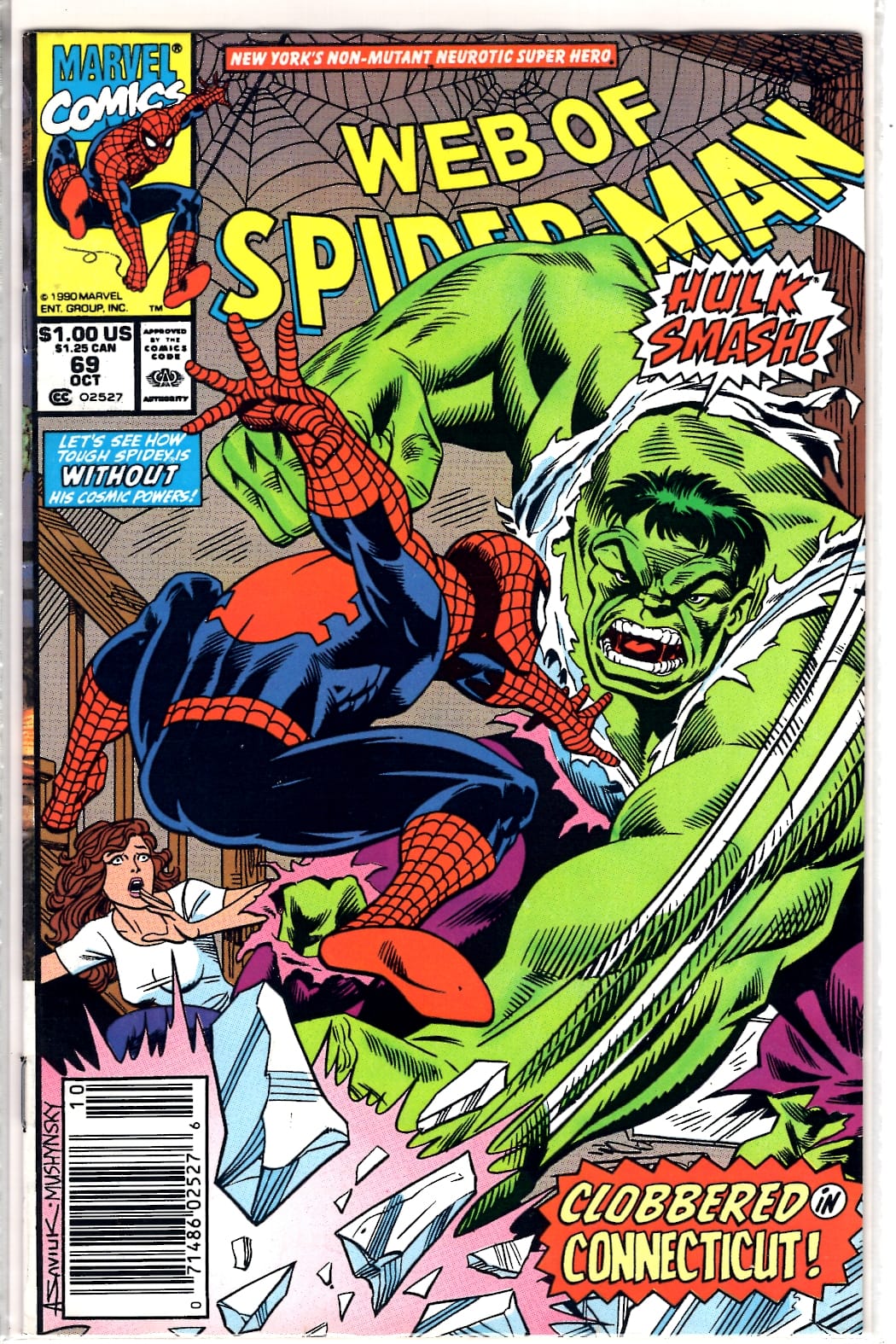 Marvel Comics Web of Spider-Man #69 [FN]