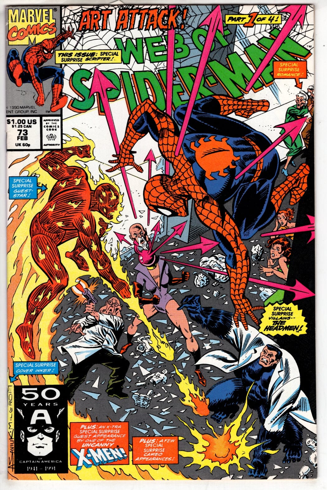 Marvel Comics Web of Spider-Man #73