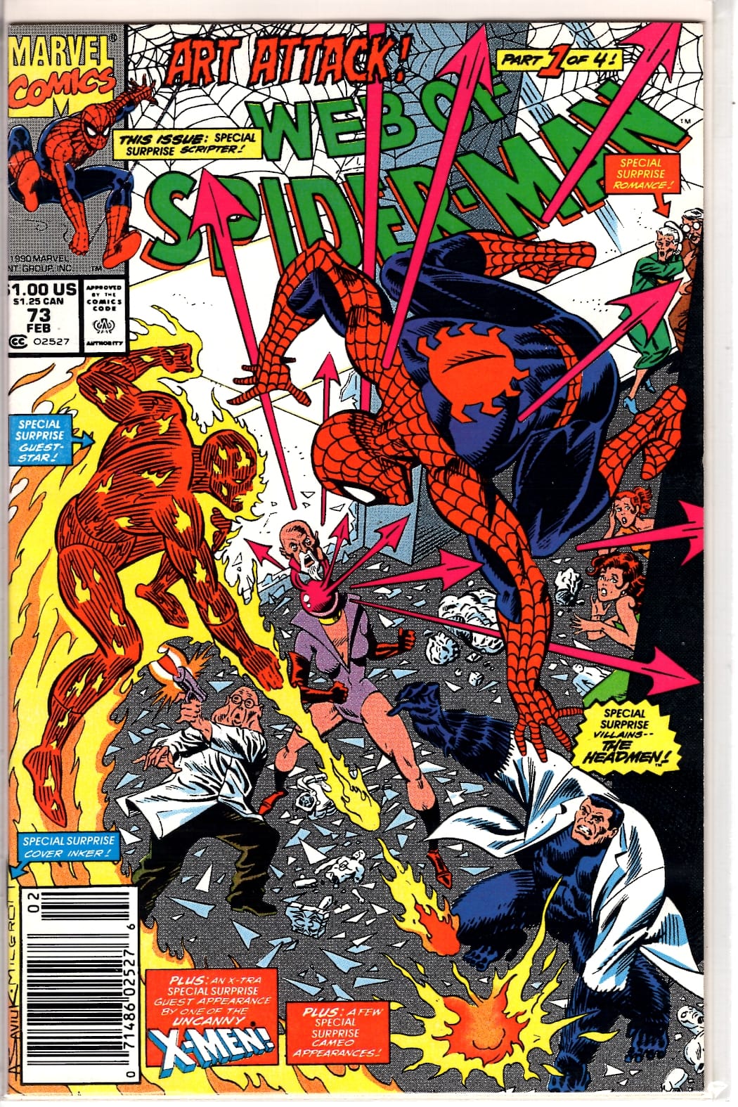 Marvel Comics Web of Spider-Man #73 [FINE]