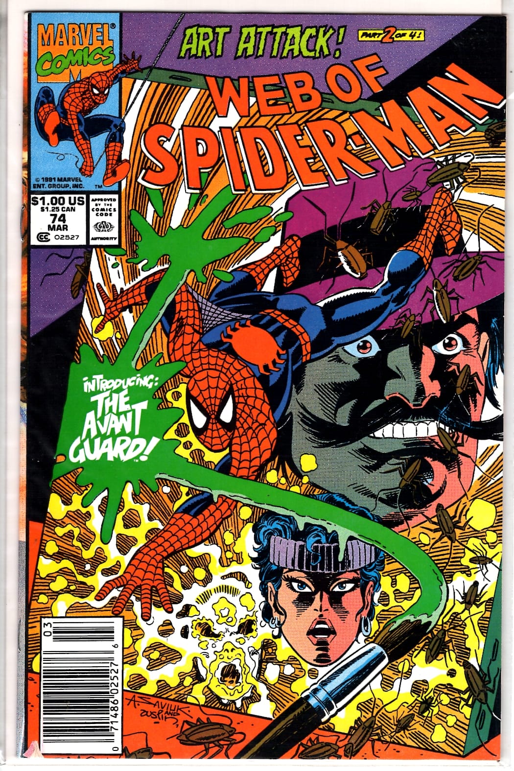 Marvel Comics Web of Spider-Man #74 [FINE]