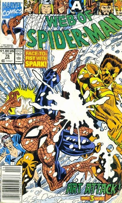 Marvel Comics Web of Spider-Man #75 [FINE]
