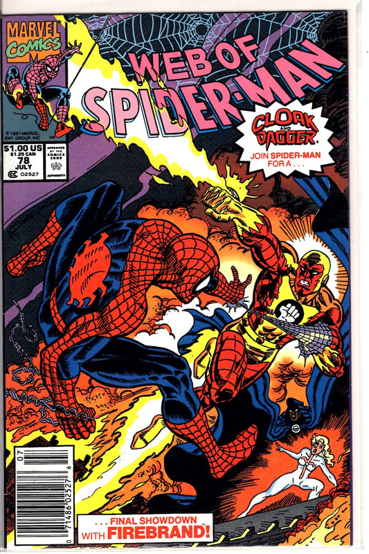 Marvel Comics Web of Spider-Man #78 [FINE]