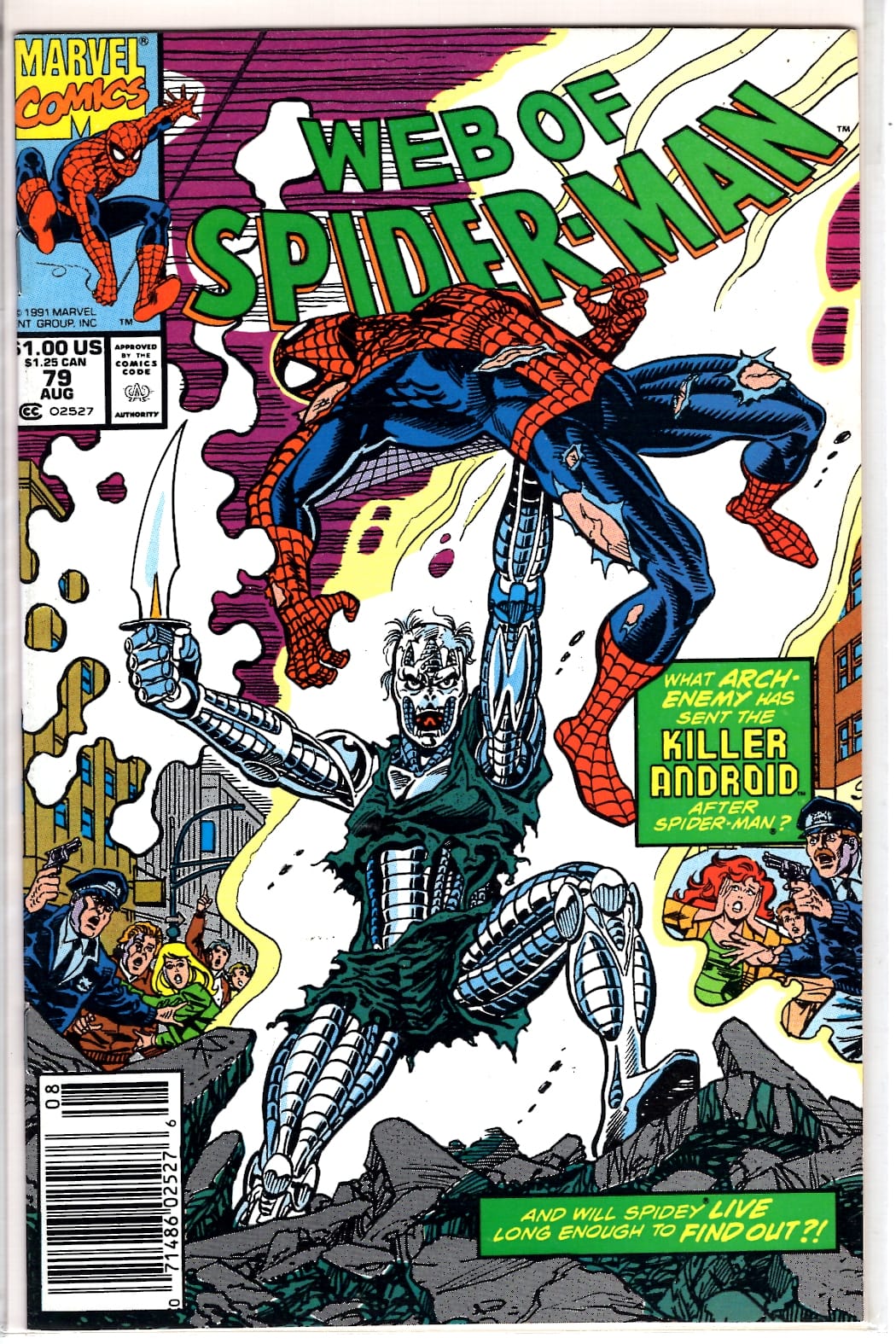 Marvel Comics Web of Spider-Man #79 [FINE]