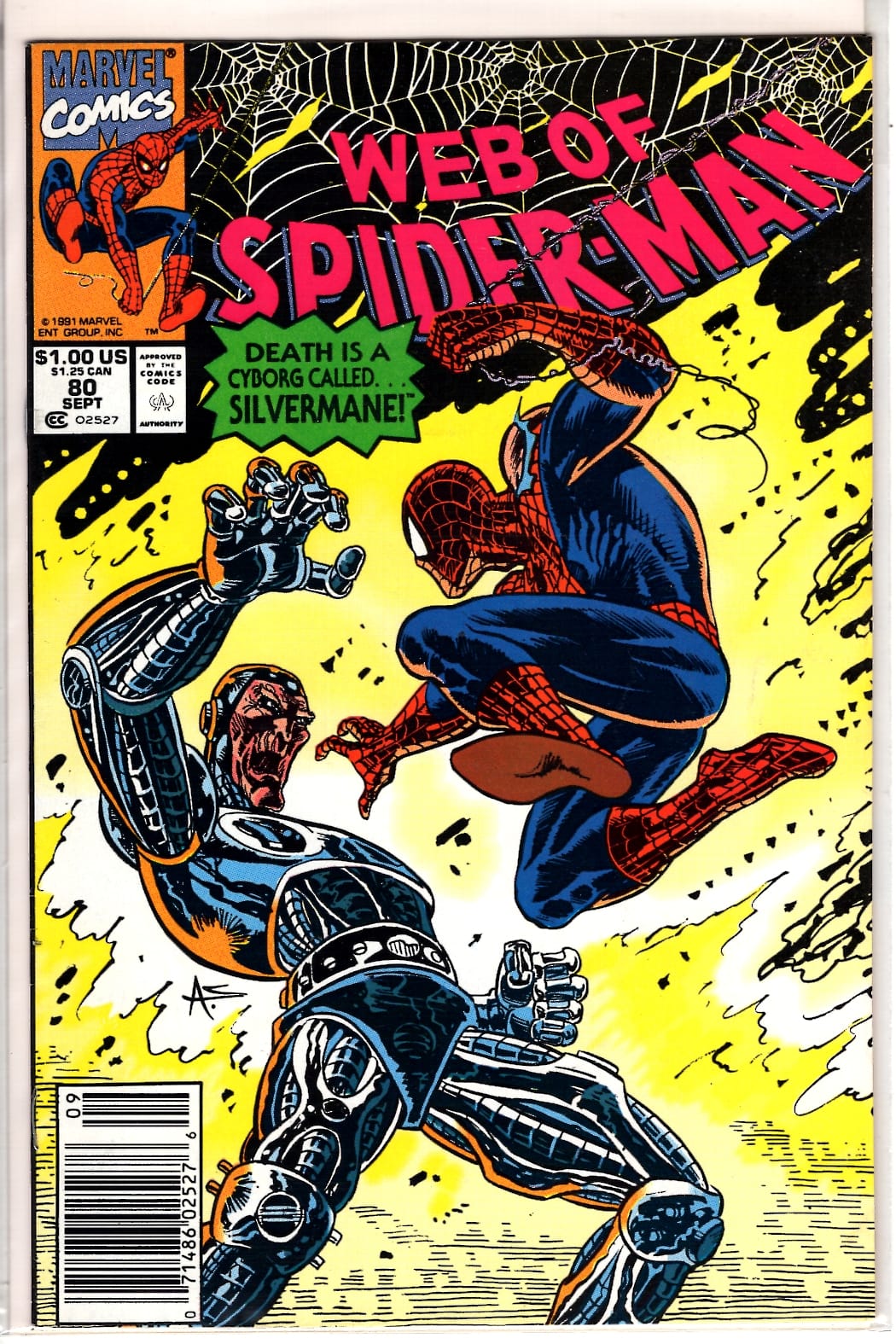 Marvel Comics Web of Spider-Man #80 [FINE]