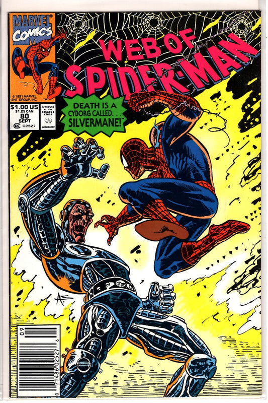 Marvel Comics Web of Spider-Man #80 [FINE]