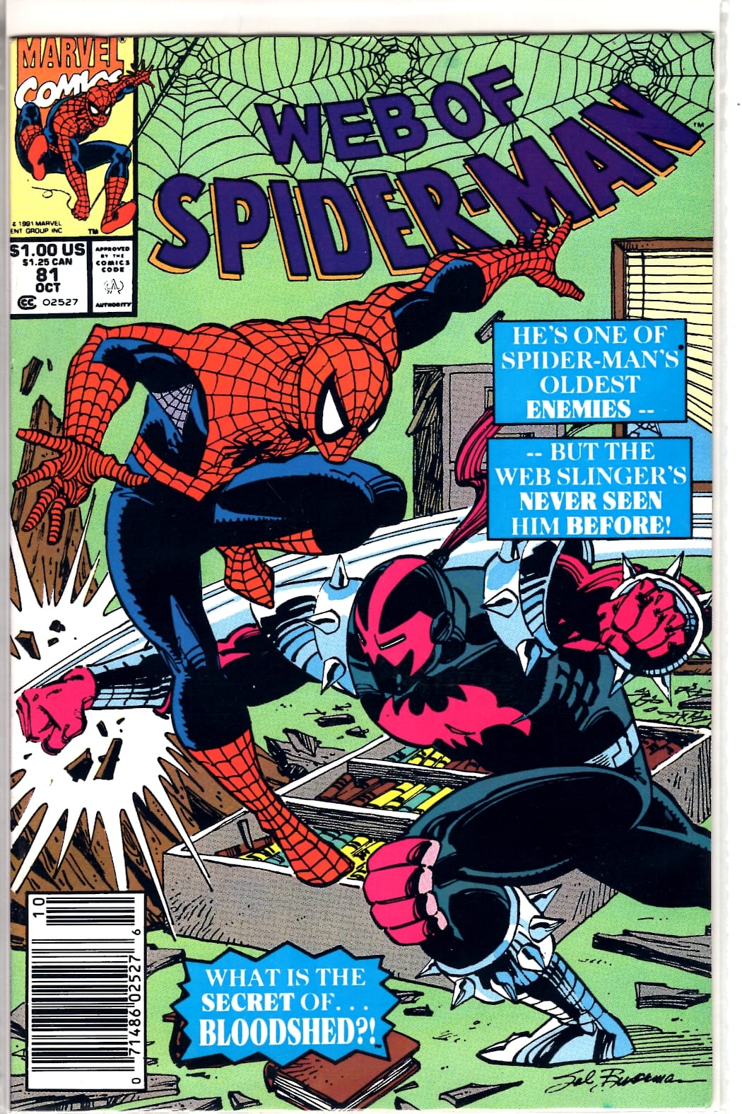 Marvel Comics Web of Spider-Man #81 [FINE]