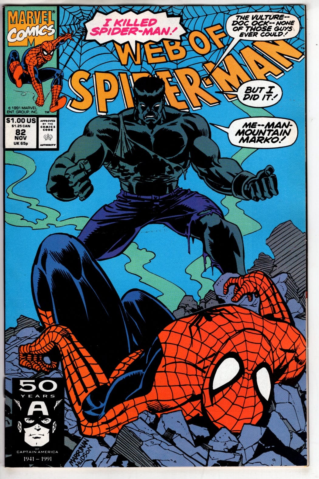 Marvel Comics Web of Spider-Man #82