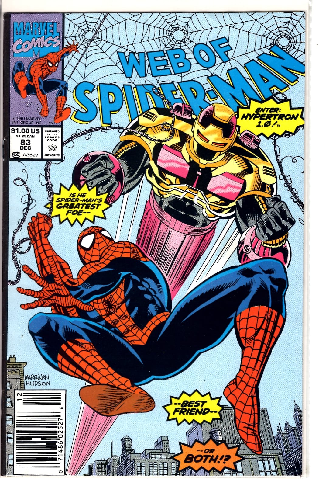 Marvel Comics Web of Spider-Man #83 [FINE]