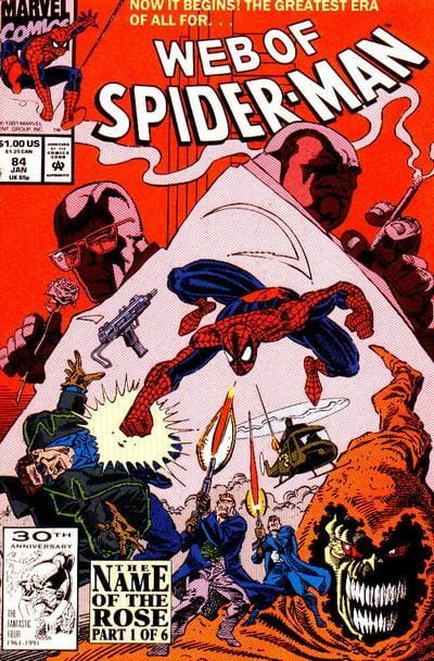 Marvel Comics Web of Spider-Man #84 [FINE]