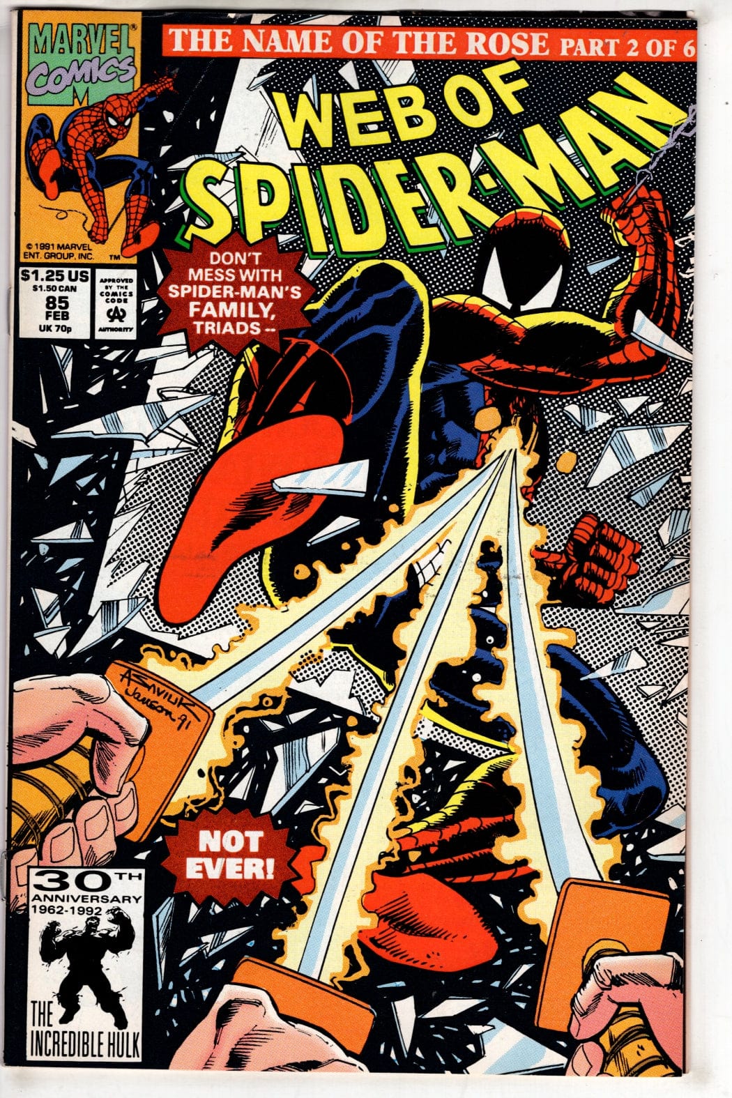 Marvel Comics Web of Spider-Man #85