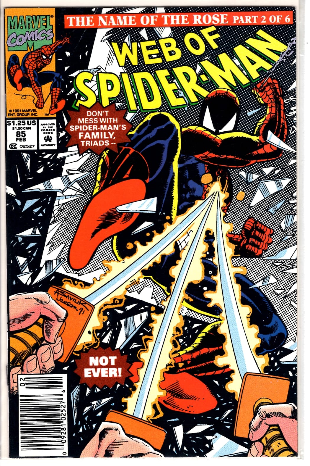 Marvel Comics Web of Spider-Man #85 [FINE]