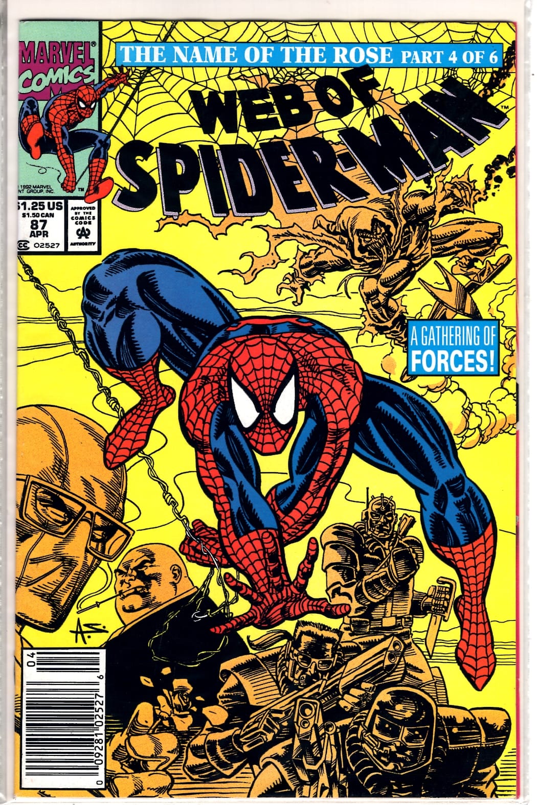 Marvel Comics Web of Spider-Man #87 [FINE]