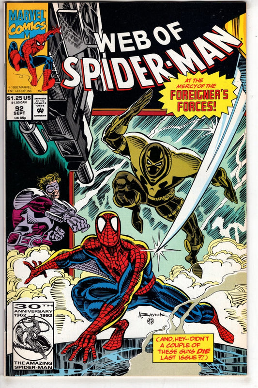 Marvel Comics Web of Spider-Man #92