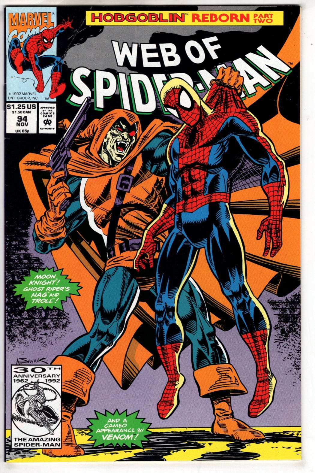 Marvel Comics Web of Spider-Man #94