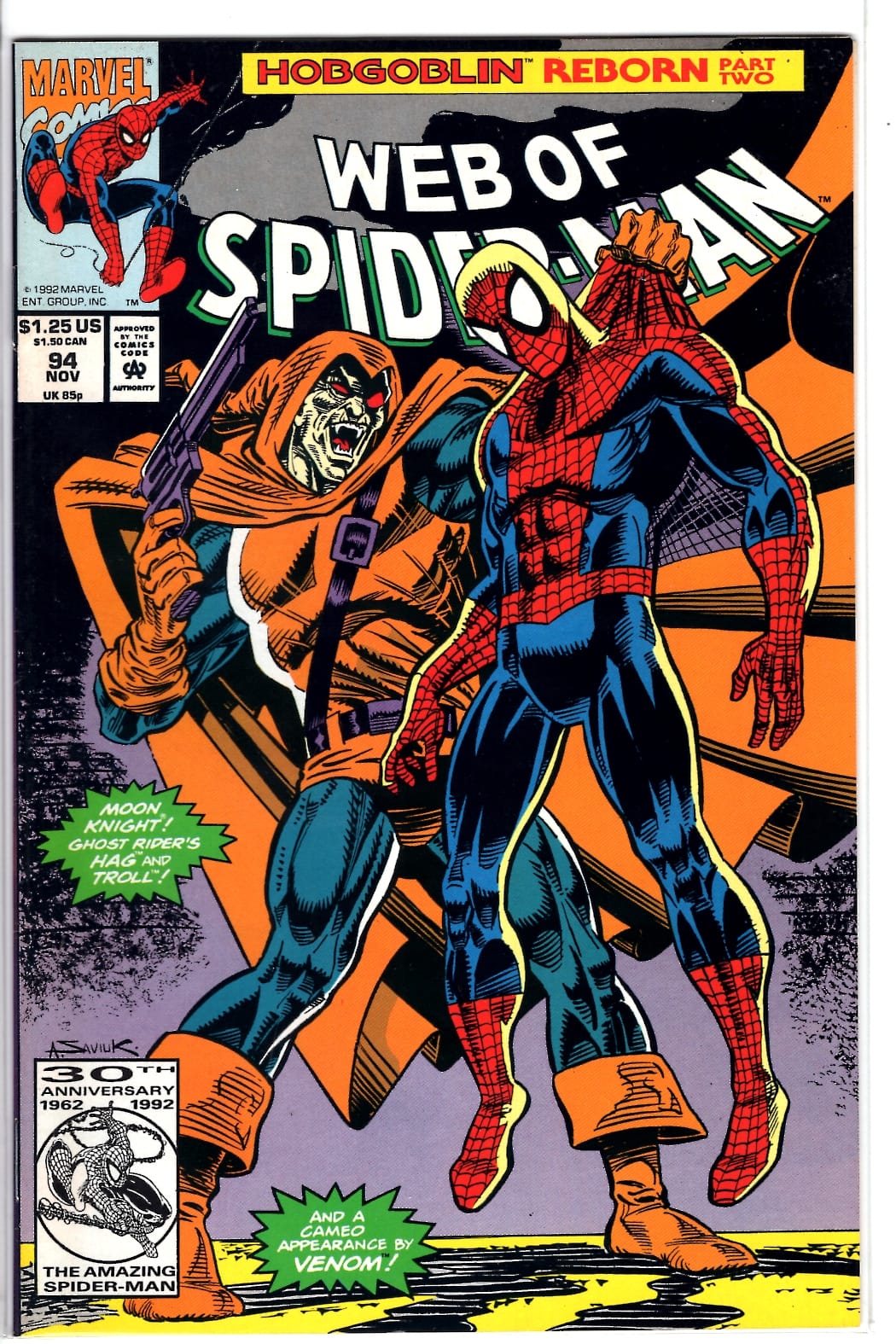 Marvel Comics Web of Spider-Man #94 [FINE]