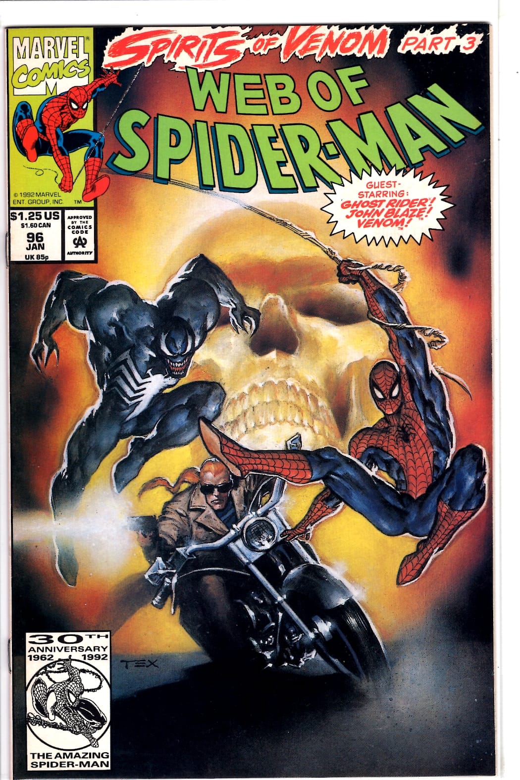 Marvel Comics Web of Spider-Man #96 [FINE]