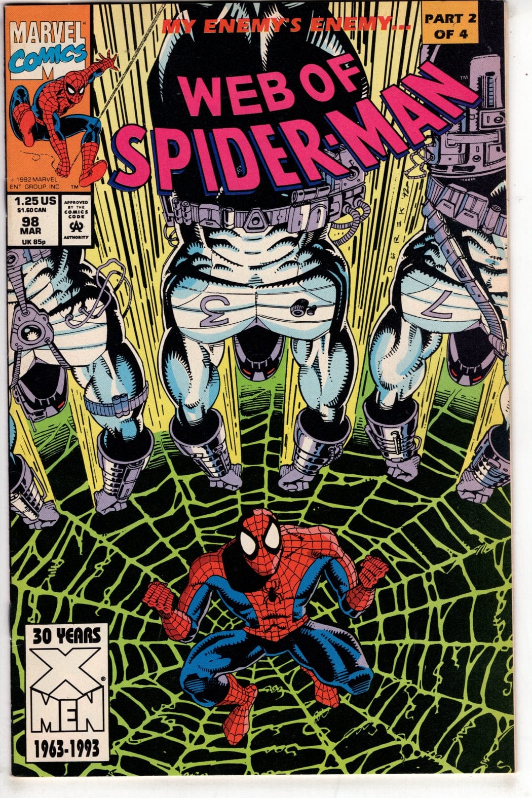 Marvel Comics Web of Spider-Man #98