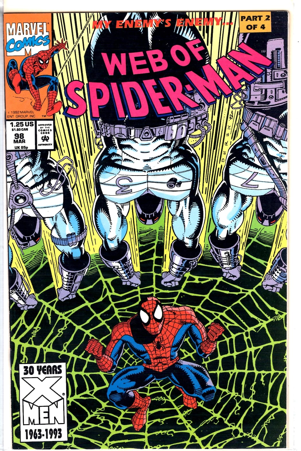 Marvel Comics Web of Spider-Man #98 [FINE]