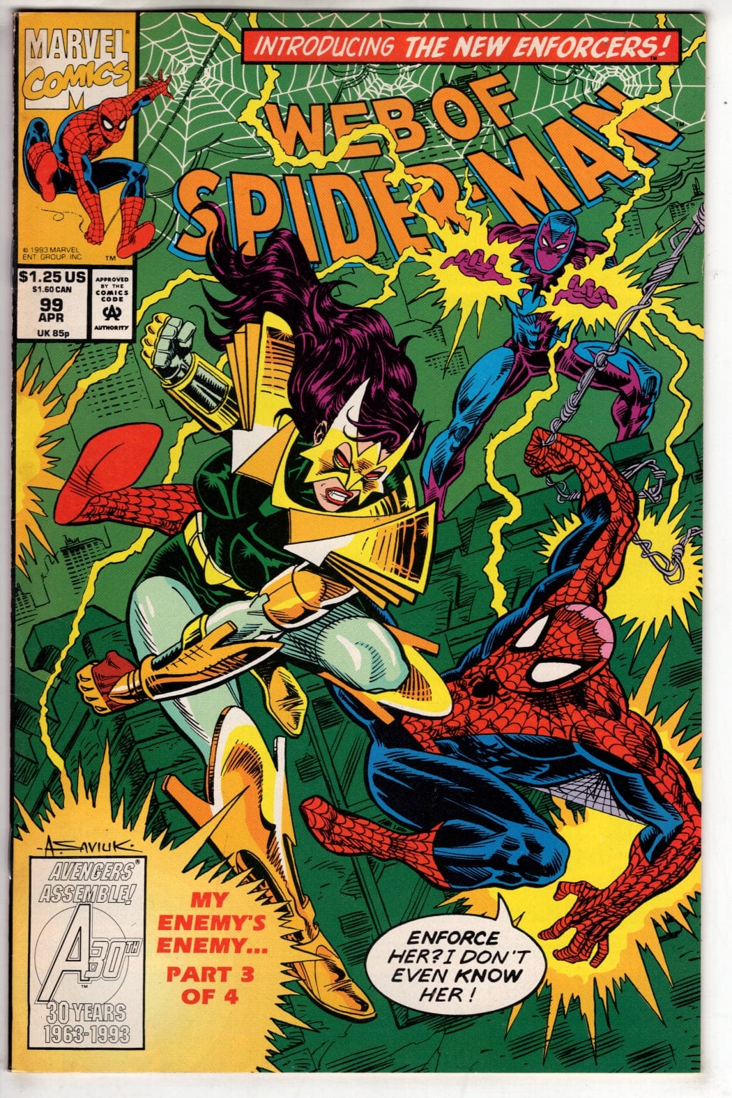 Marvel Comics Web of Spider-Man #99
