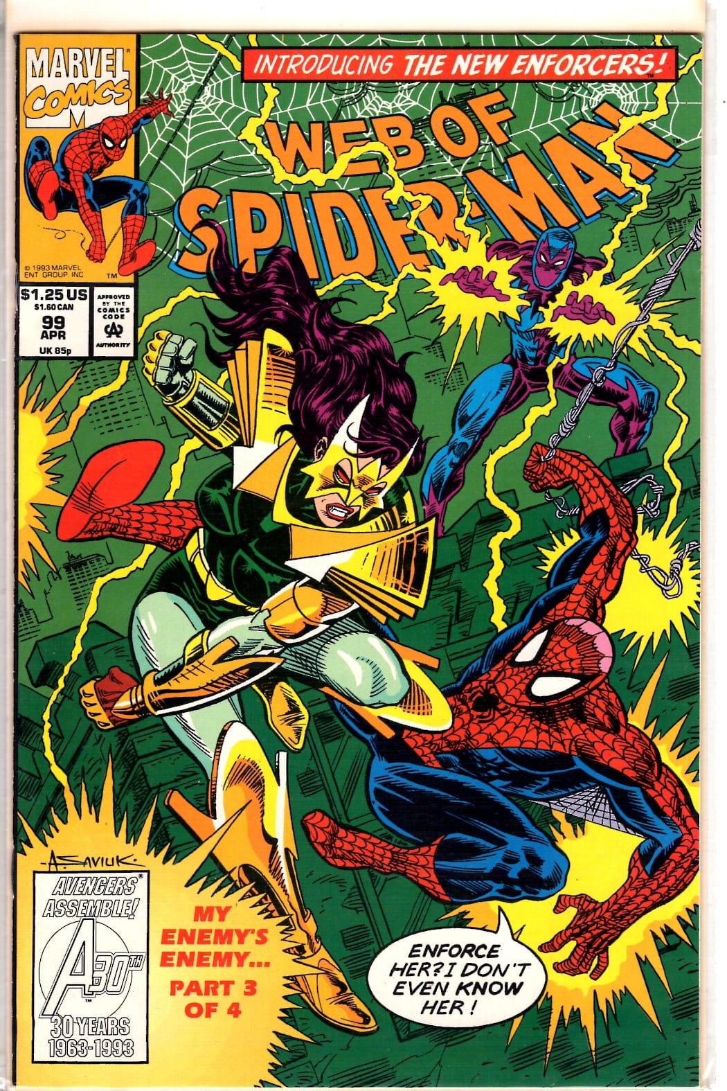 Marvel Comics Web of Spider-Man #99 [FINE]