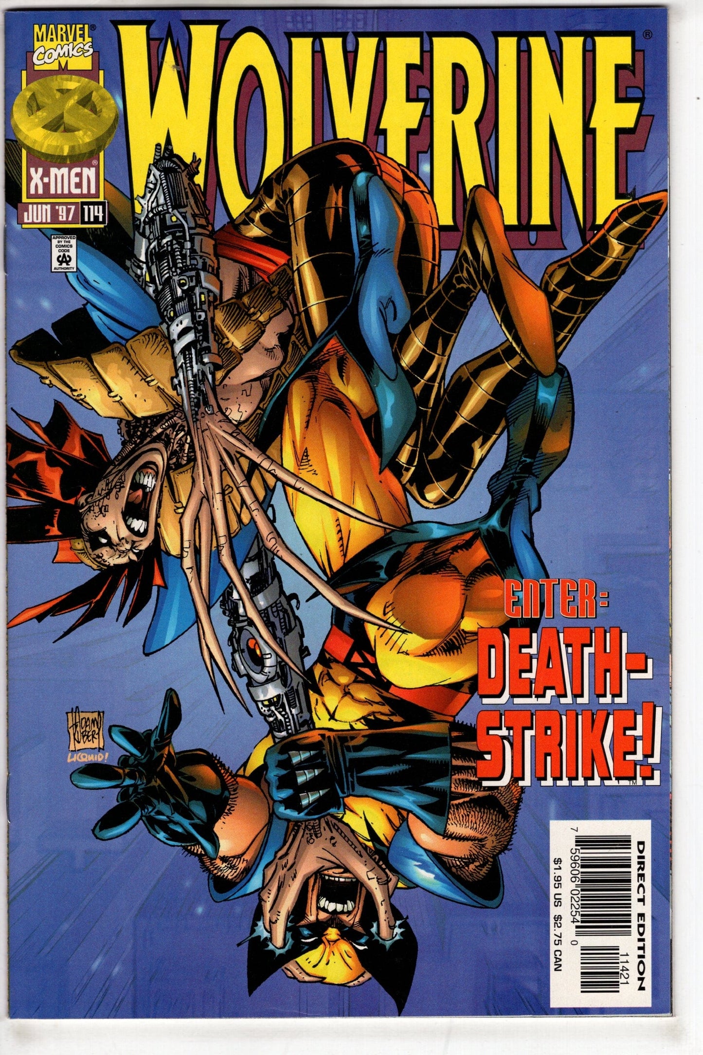 MARVEL Comics Wolverine (1988 series) #114 [Direct Edition - 50/50 - Purple Background]