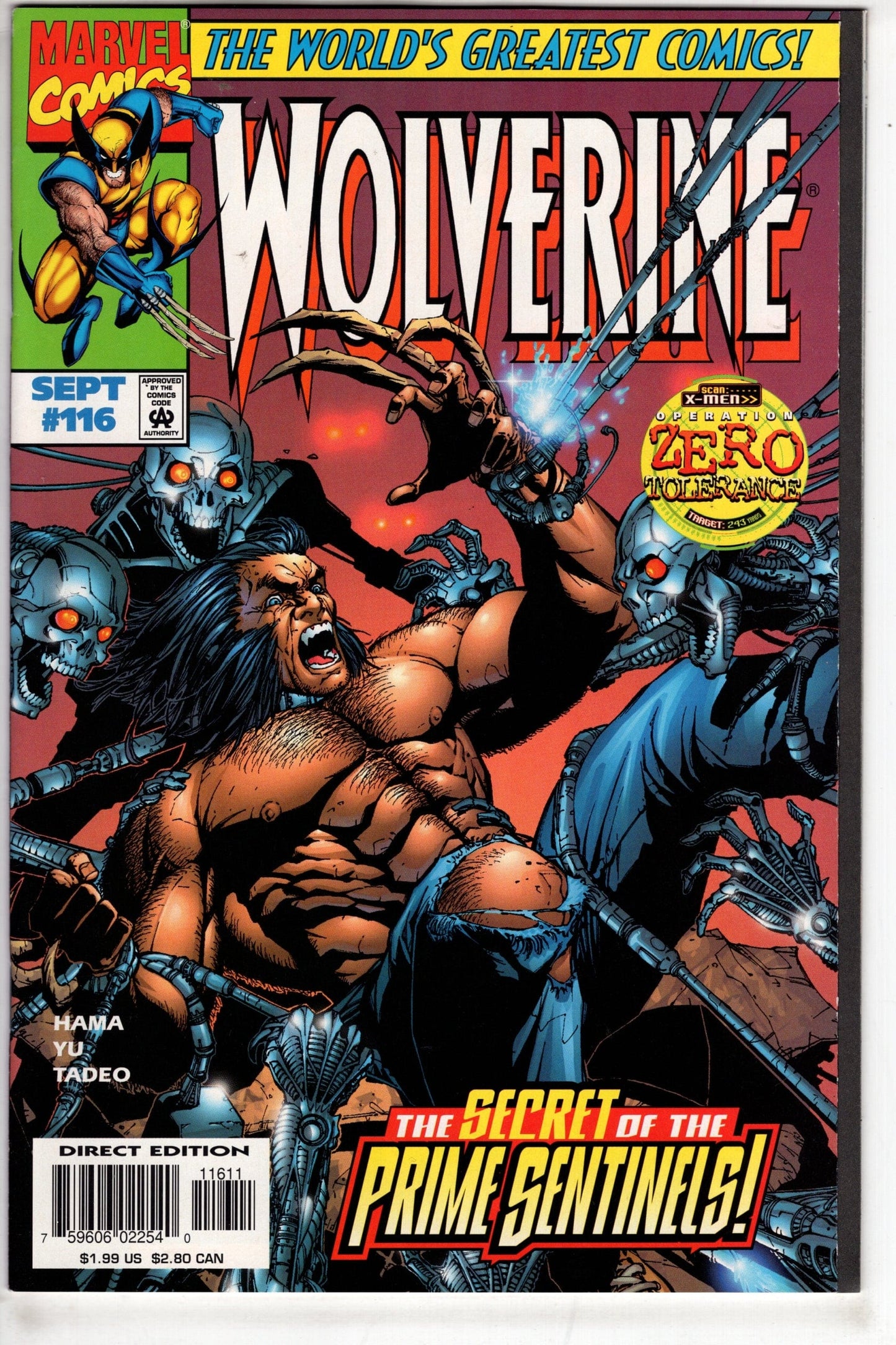 MARVEL Comics Wolverine (1988 series) #116 [Direct Edition]