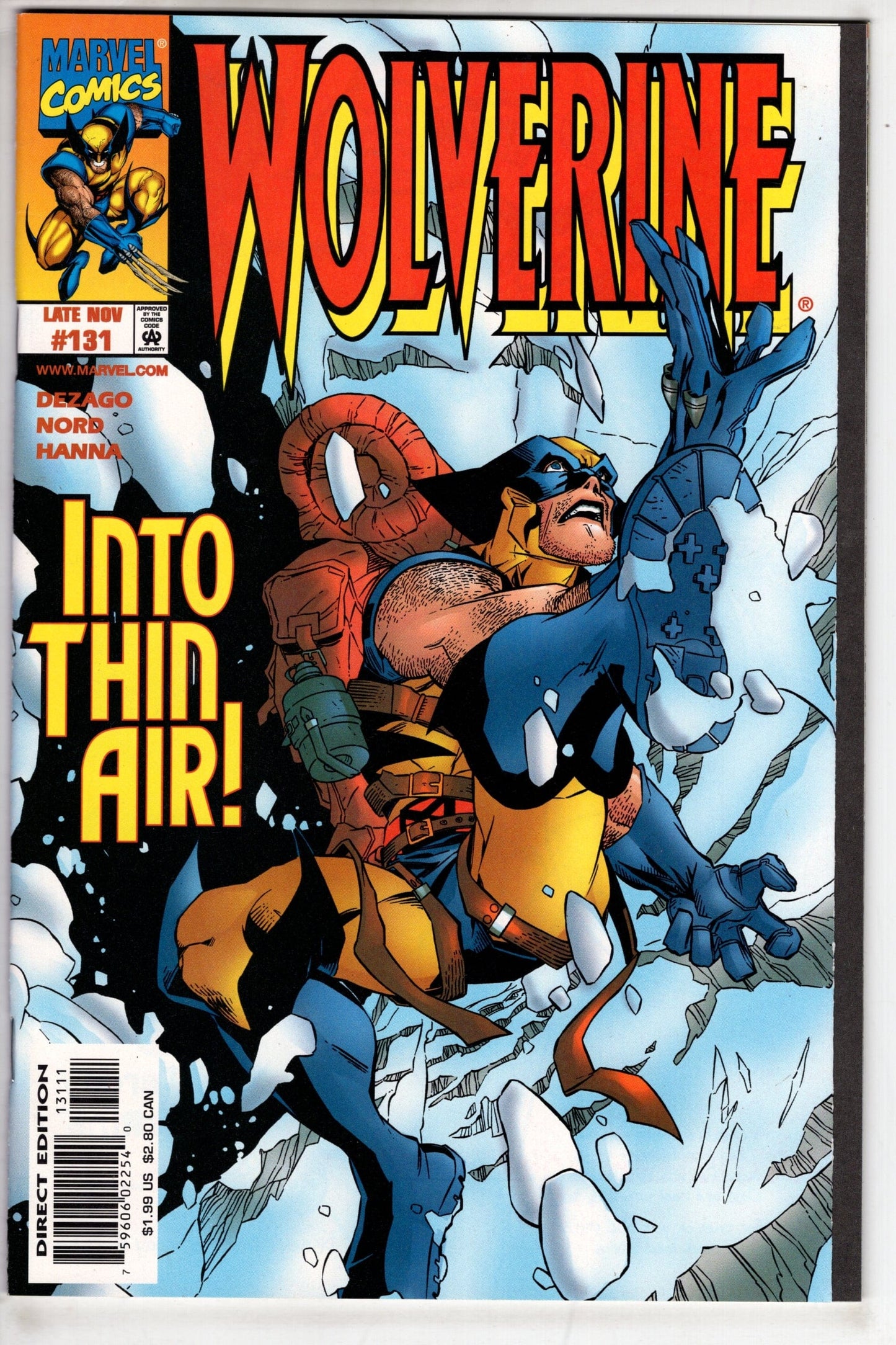 MARVEL Comics Wolverine (1988 series) #131 [Direct Edition - Error]