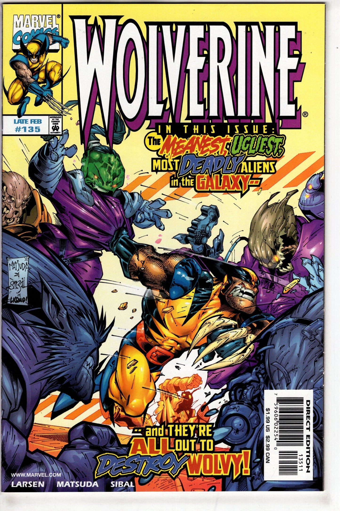 MARVEL Comics Wolverine (1988 series) #135 [Direct Edition]