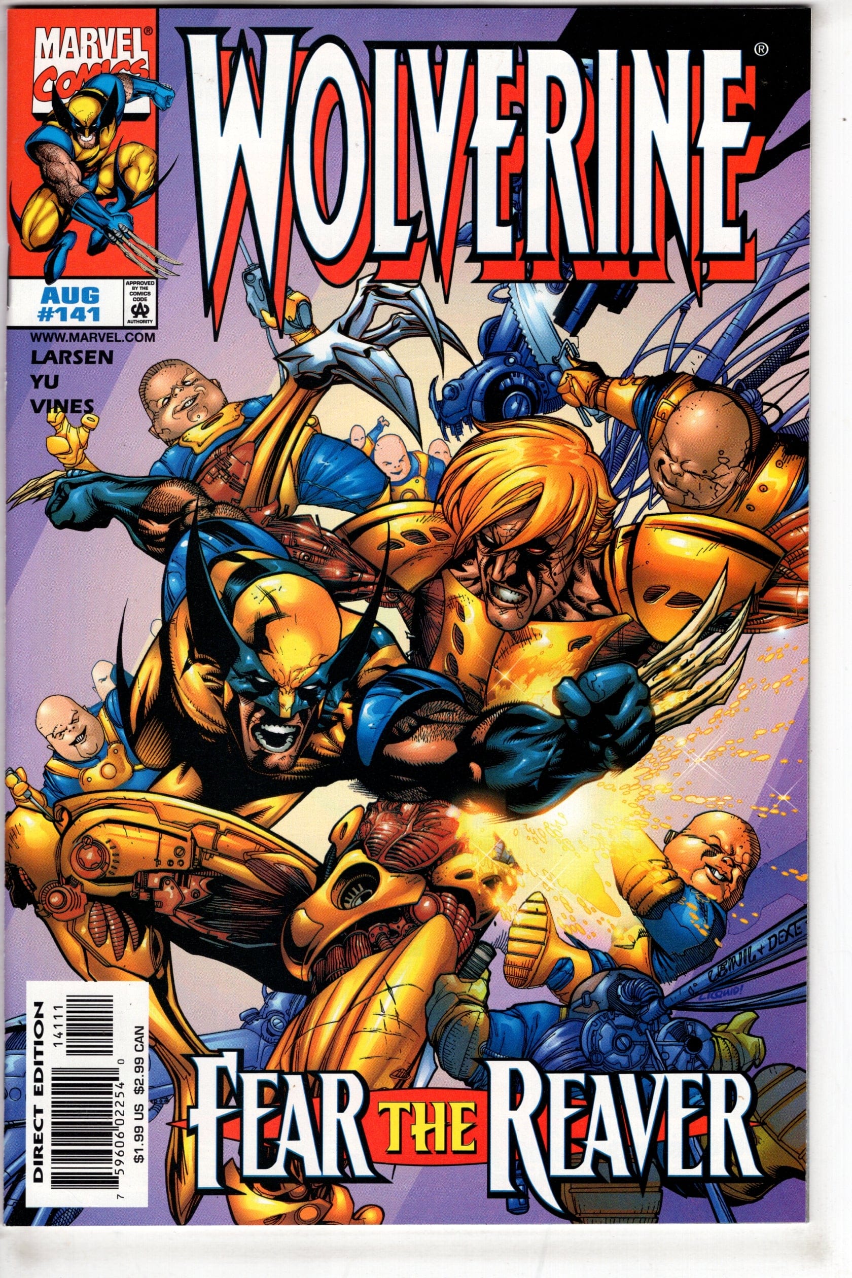 MARVEL Comics Wolverine (1988 series) #141 [Direct Edition]