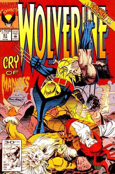 Marvel Comics Wolverine #51 [FN/VF]