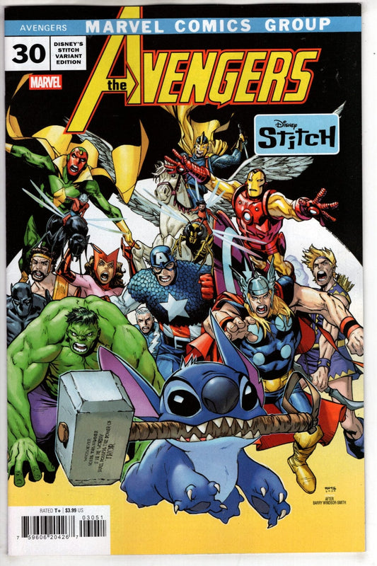 Marvel NEW LAST WEEK AVENGERS #30 HUMBERTO RAMOS DISNEY STITCH VARIANT