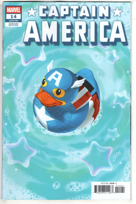 Marvel NEW LAST WEEK CAPTAIN AMERICA #14 BETSY COLA MARVEL DUCK VARIANT [ARM] (VF/NM)