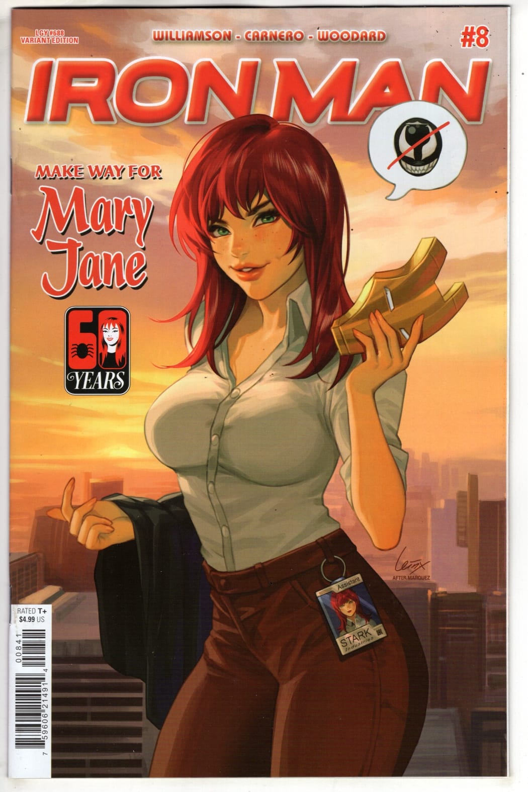 Marvel NEW LAST WEEK IRON MAN #8 LEIRIX MARY JANE WATSON VARIANT (VF/NM)