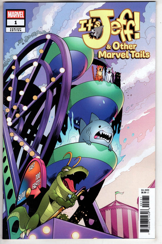 Marvel NEW LAST WEEK IT'S JEFF & OTHER MARVEL TAILS #1 BOB QUINN VARIANT