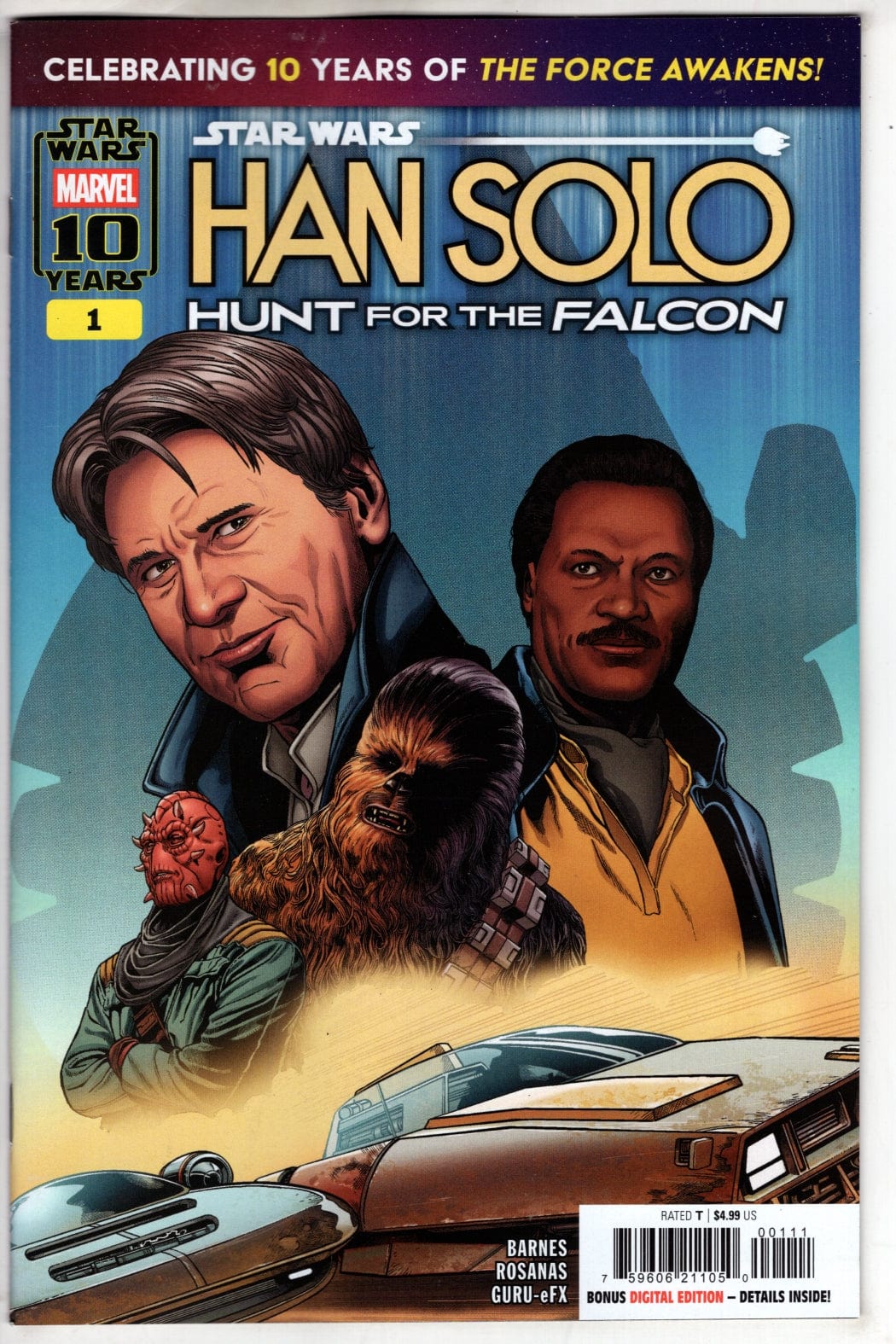Marvel NEW LAST WEEK STAR WARS: HAN SOLO - HUNT FOR THE FALCON #1