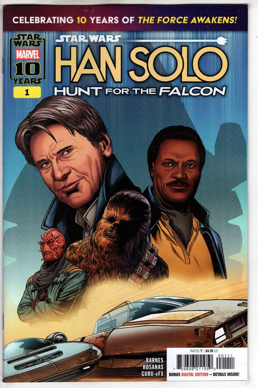 Marvel NEW LAST WEEK STAR WARS: HAN SOLO - HUNT FOR THE FALCON #1