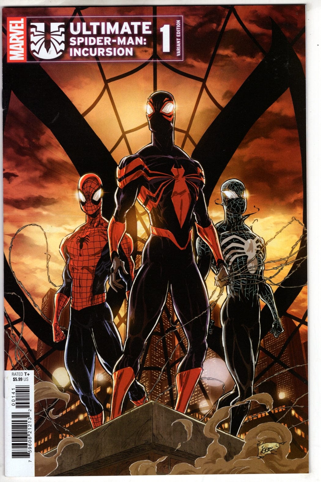 Marvel NEW LAST WEEK ULTIMATE SPIDER-MAN: INCURSION #1 KAARE ANDREWS VARIANT