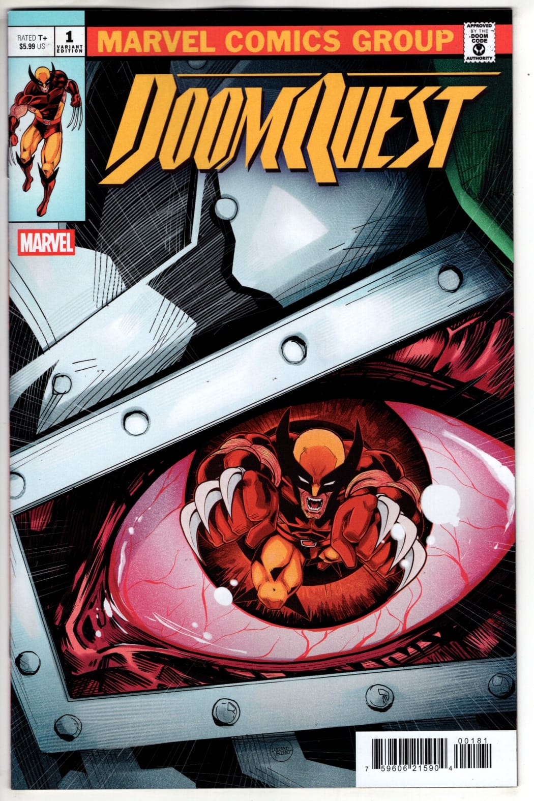 Marvel NEW NEXT WEEK DOOMQUEST #1 LUCIANO VECCHIO HOMAGE VARIANT (VF/NM)