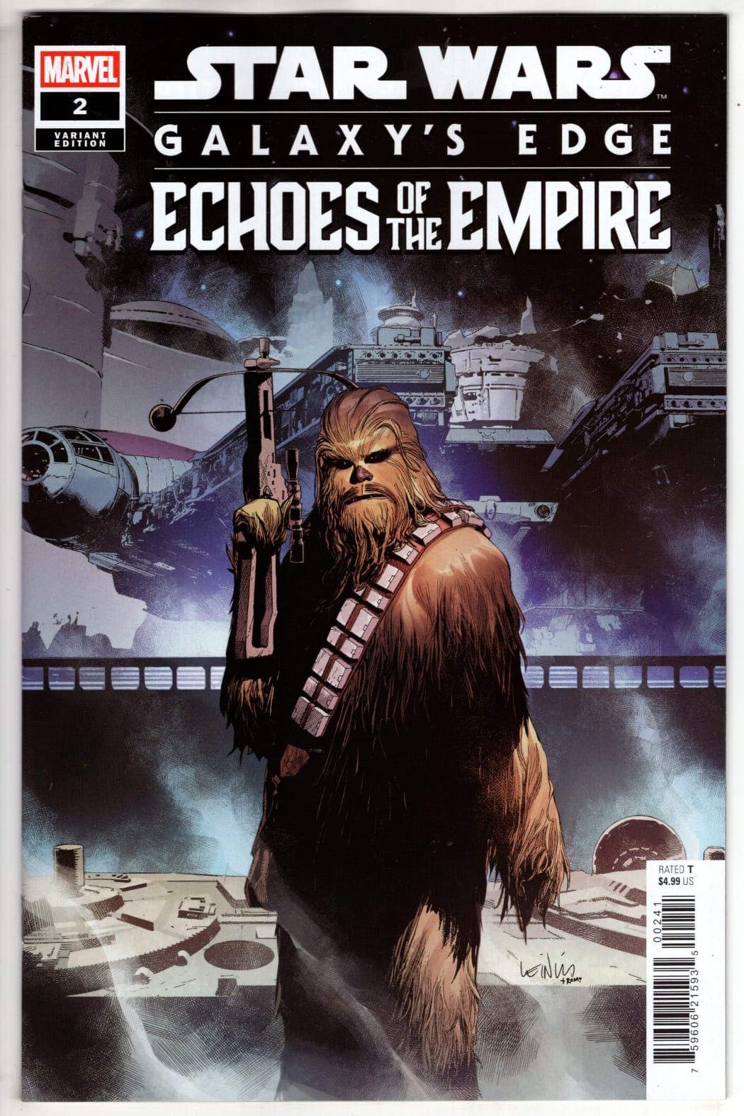 Marvel NEW NEXT WEEK STAR WARS: GALAXY'S EDGE - ECHOES OF THE EMPIRE #2 LEINIL YU CHARACTER VARIANT (VF/NM)