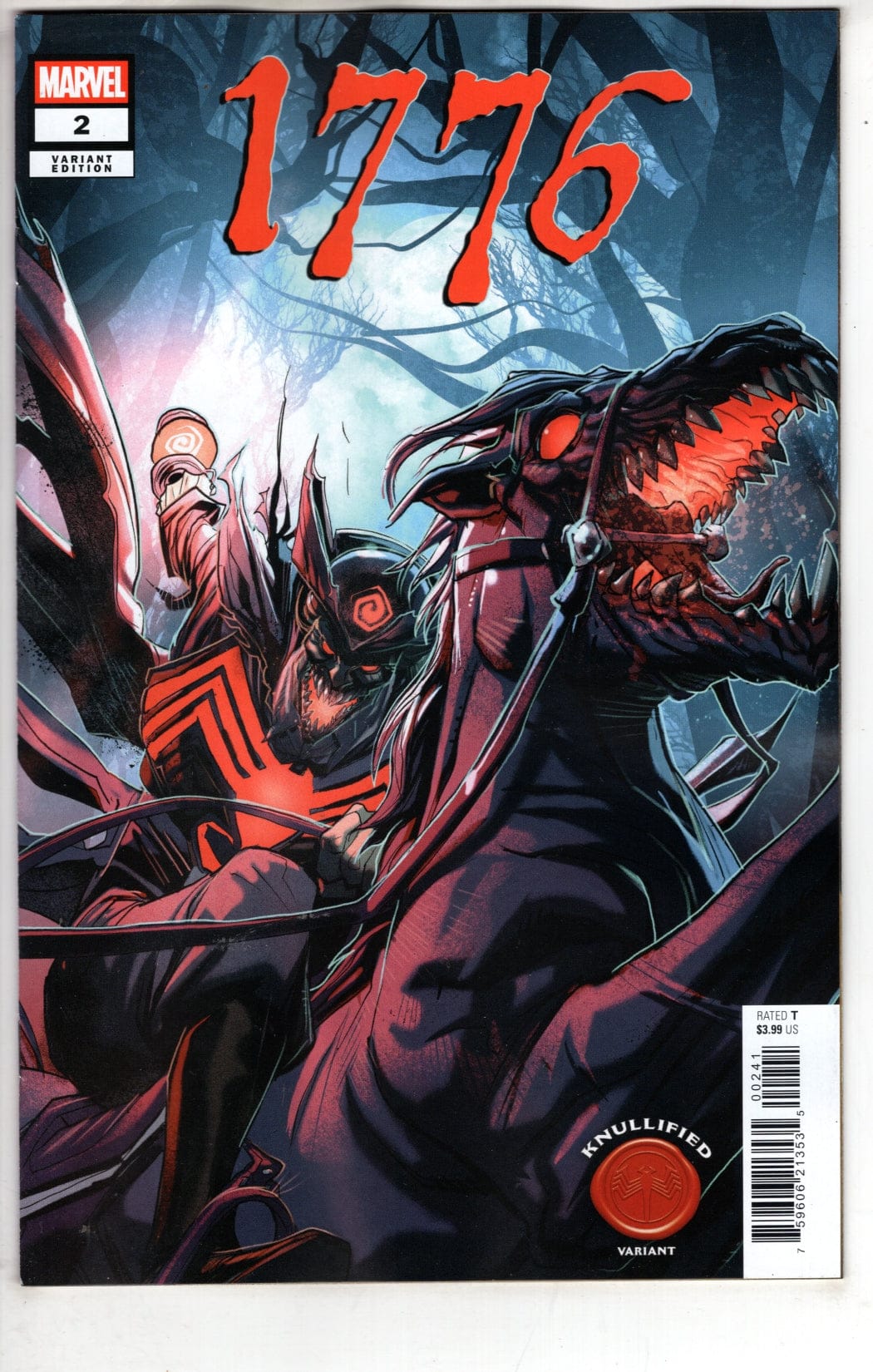 Marvel NEW THIS WEEK 1776 #2 PETE WOODS KNULLIFIED VARIANT