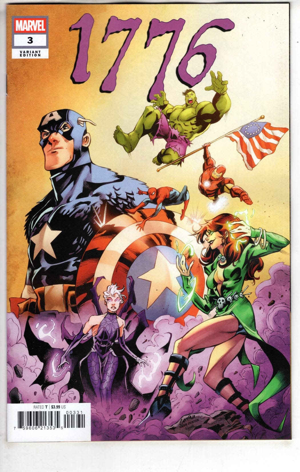 Marvel NEW THIS WEEK 1776 #3 CHRIS CAMPANA VARIANT (VF/NM)