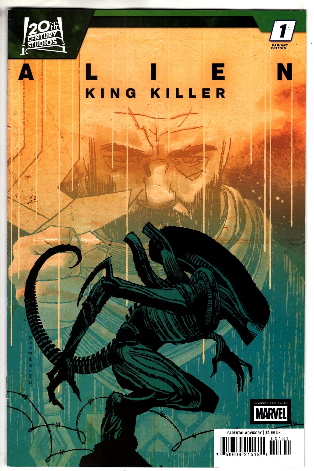 Marvel NEW THIS WEEK ALIEN: KING KILLER #1 MARK CHIARELLO VARIANT (VF/NM)