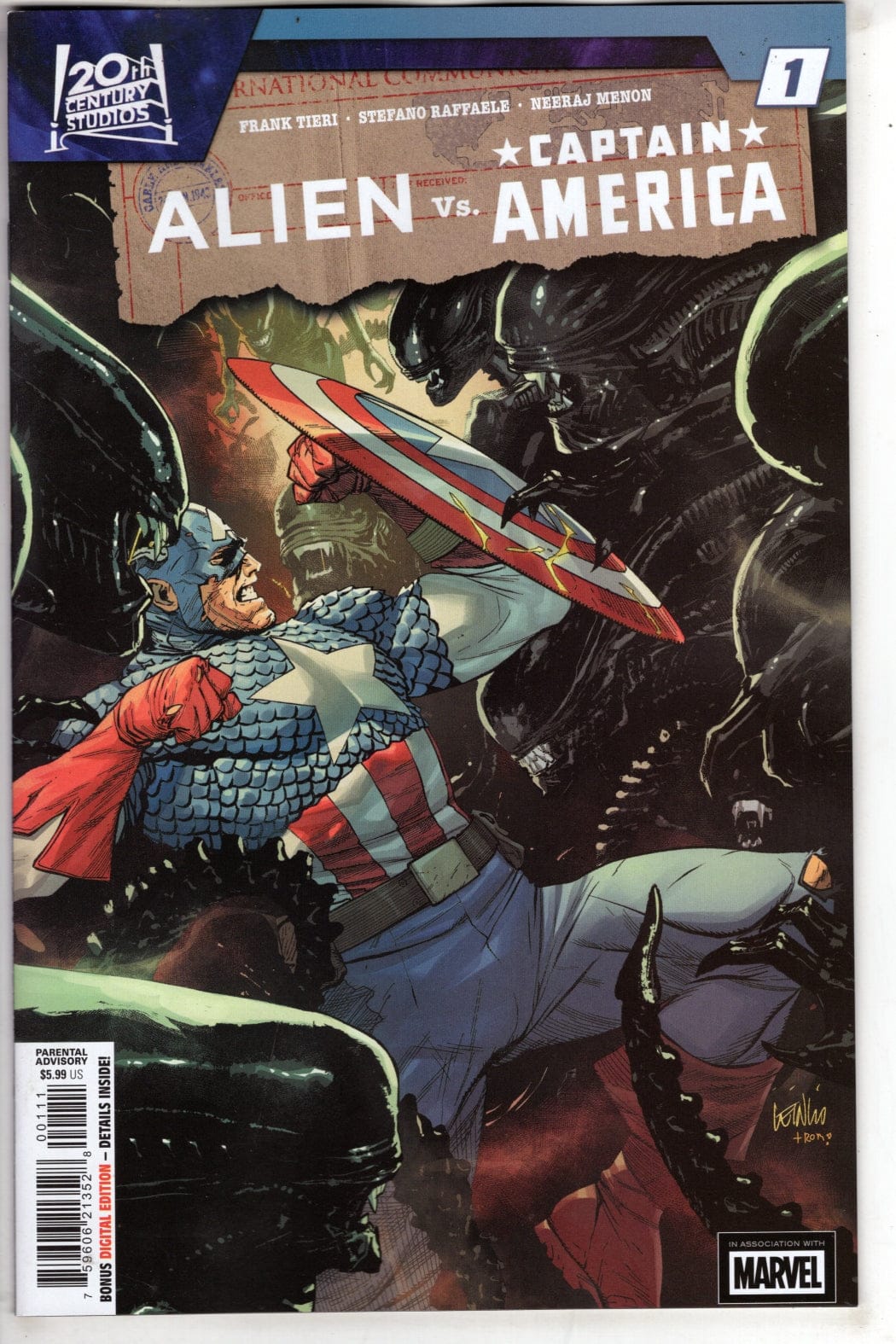 Marvel NEW THIS WEEK ALIEN VS. CAPTAIN AMERICA #1