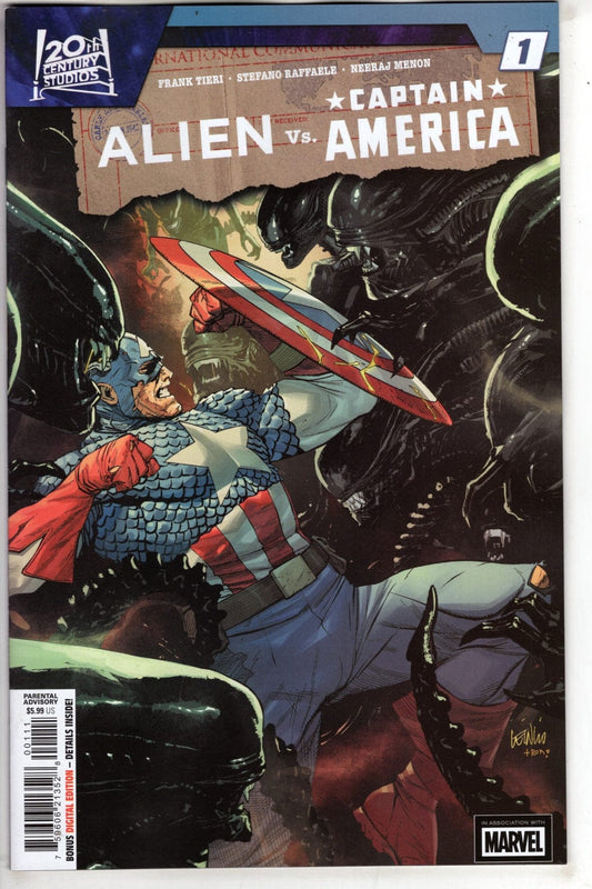 Marvel NEW THIS WEEK ALIEN VS. CAPTAIN AMERICA #1
