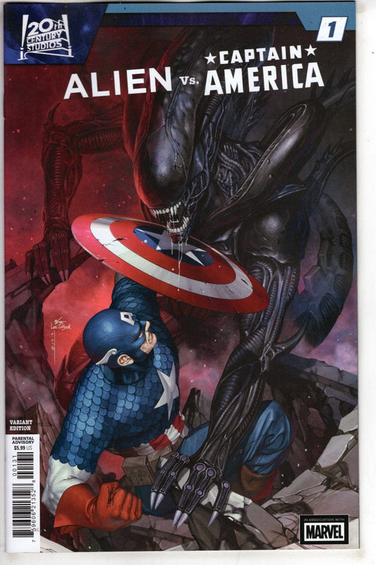 Marvel NEW THIS WEEK ALIEN VS. CAPTAIN AMERICA #1 INHYUK LEE VARIANT