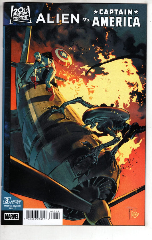 Marvel NEW THIS WEEK ALIEN VS. CAPTAIN AMERICA #3 FRANCESCO MOBILI VARIANT (VF/NM)