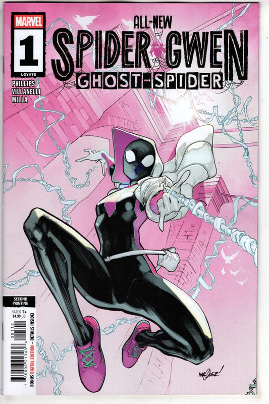 Marvel NEW THIS WEEK ALL-NEW SPIDER-GWEN: THE GHOST-SPIDER #1 DAVID MARQUEZ 2ND PRINTING VARIANT