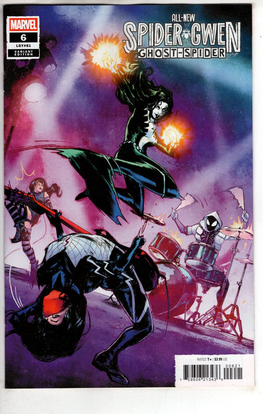 Marvel NEW THIS WEEK ALL-NEW SPIDER-GWEN: THE GHOST-SPIDER #6 ZULEMA SCOTTO LAVINA VARIANT (VF/NM)