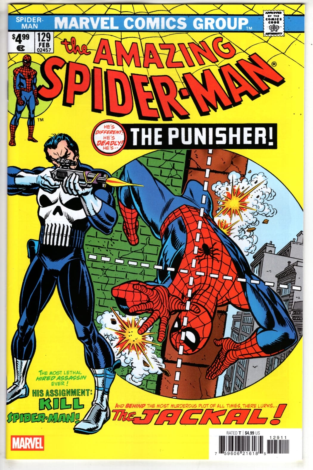 Marvel NEW THIS WEEK AMAZING SPIDER-MAN #129 FACSIMILE EDITION [NEW PRINTING 2] (VF/NM)